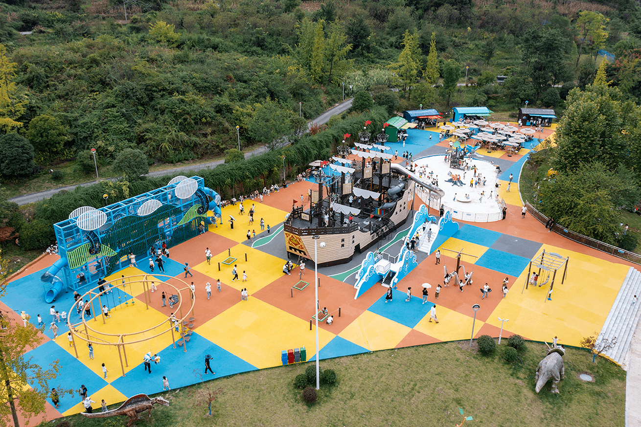 Building Blocks Outdoor Playground