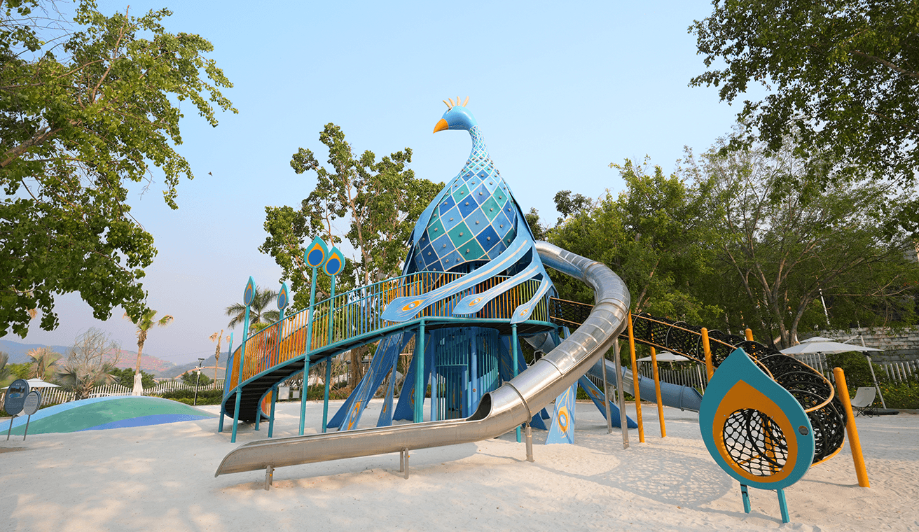 Yunnan white elephant & Peacock Playground