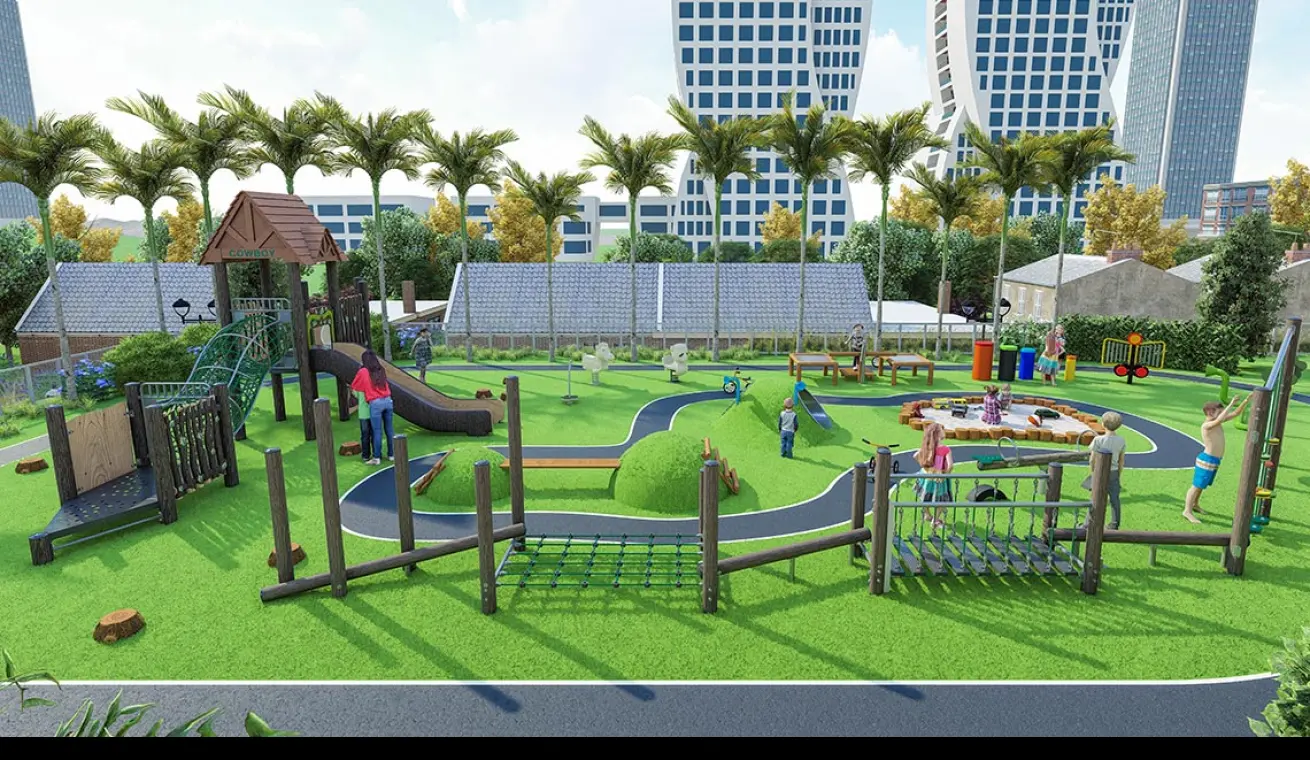 Tree House Themed Park Playground (small-sized)