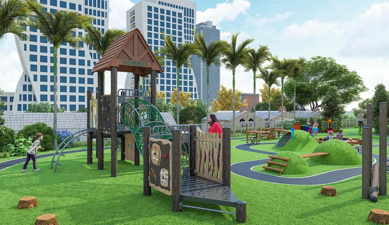 Tree House Themed Park Playground (small-sized)