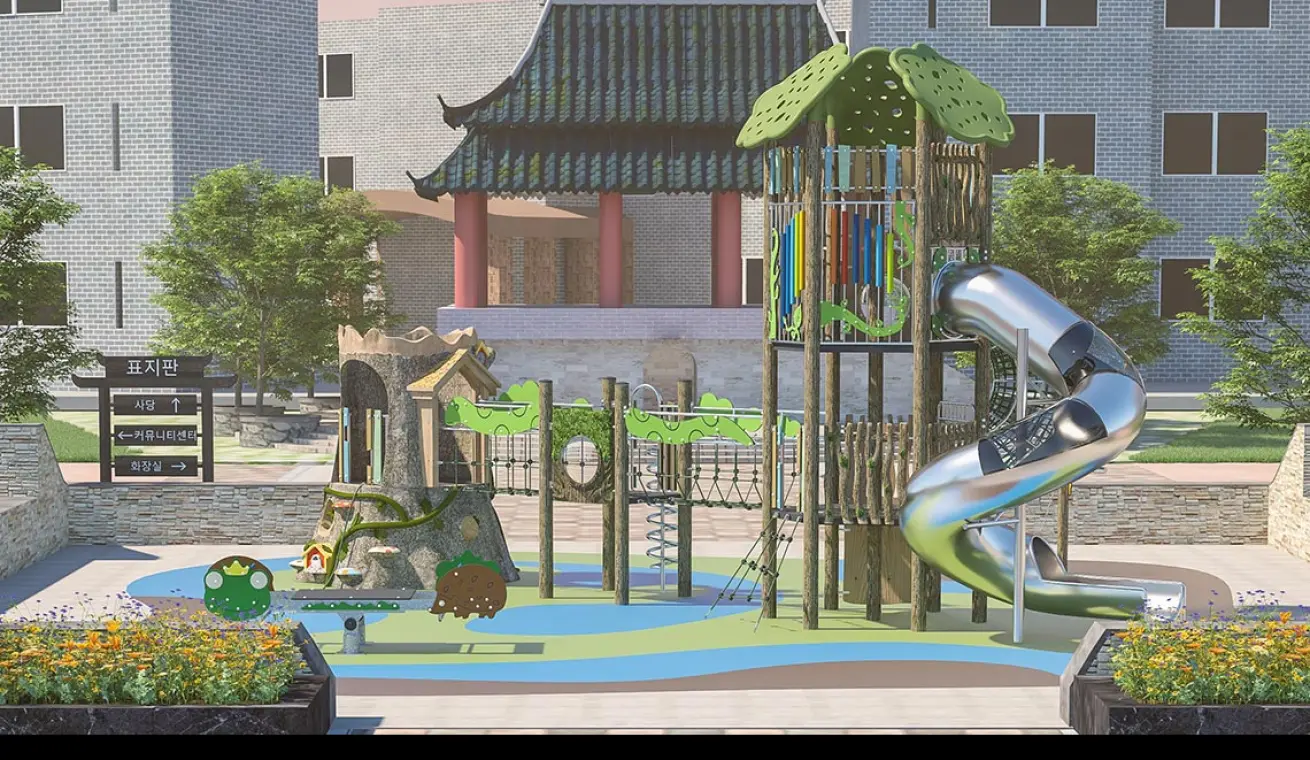 Tree House Themed Park Playground (medium-sized)
