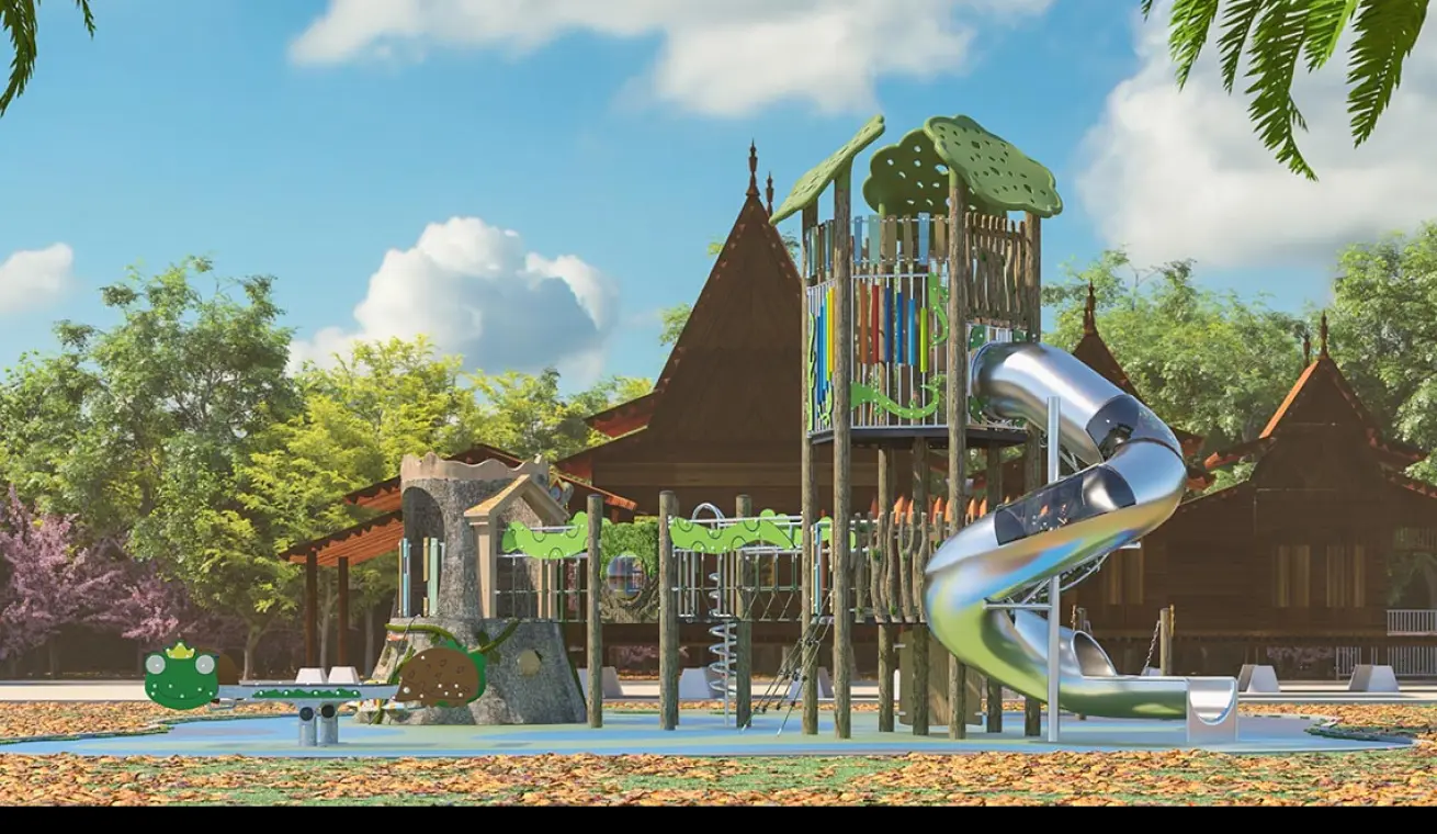 Tree House Themed Park Playground (medium-sized)