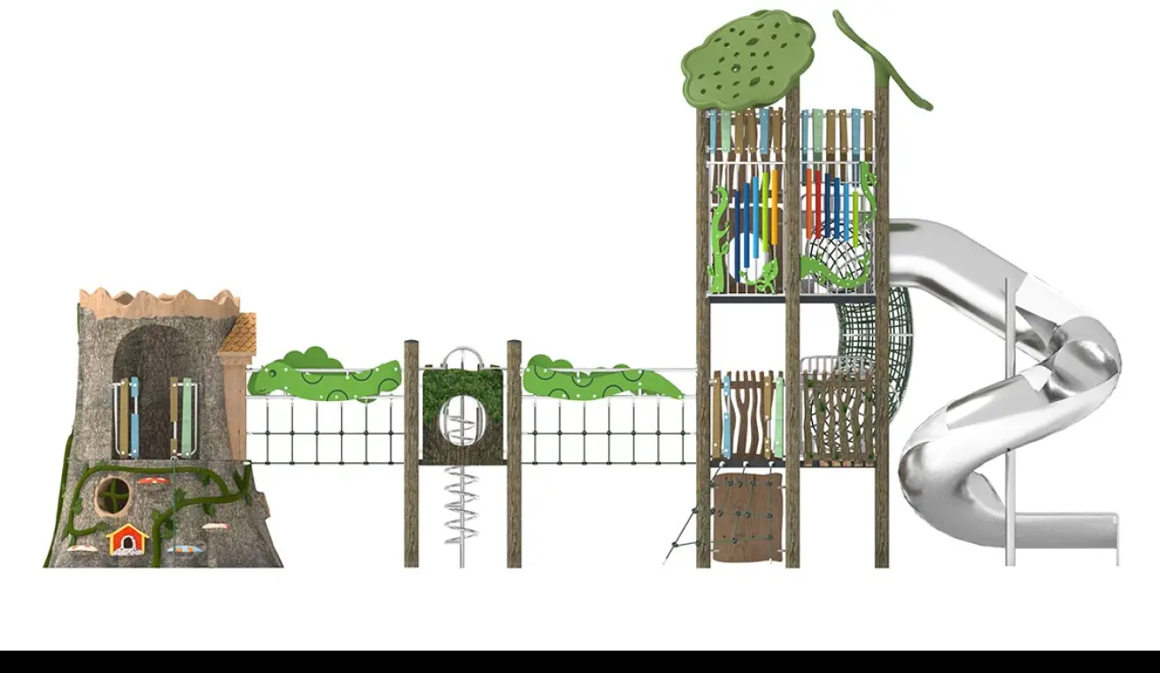 Tree House Themed Park Playground (medium-sized)