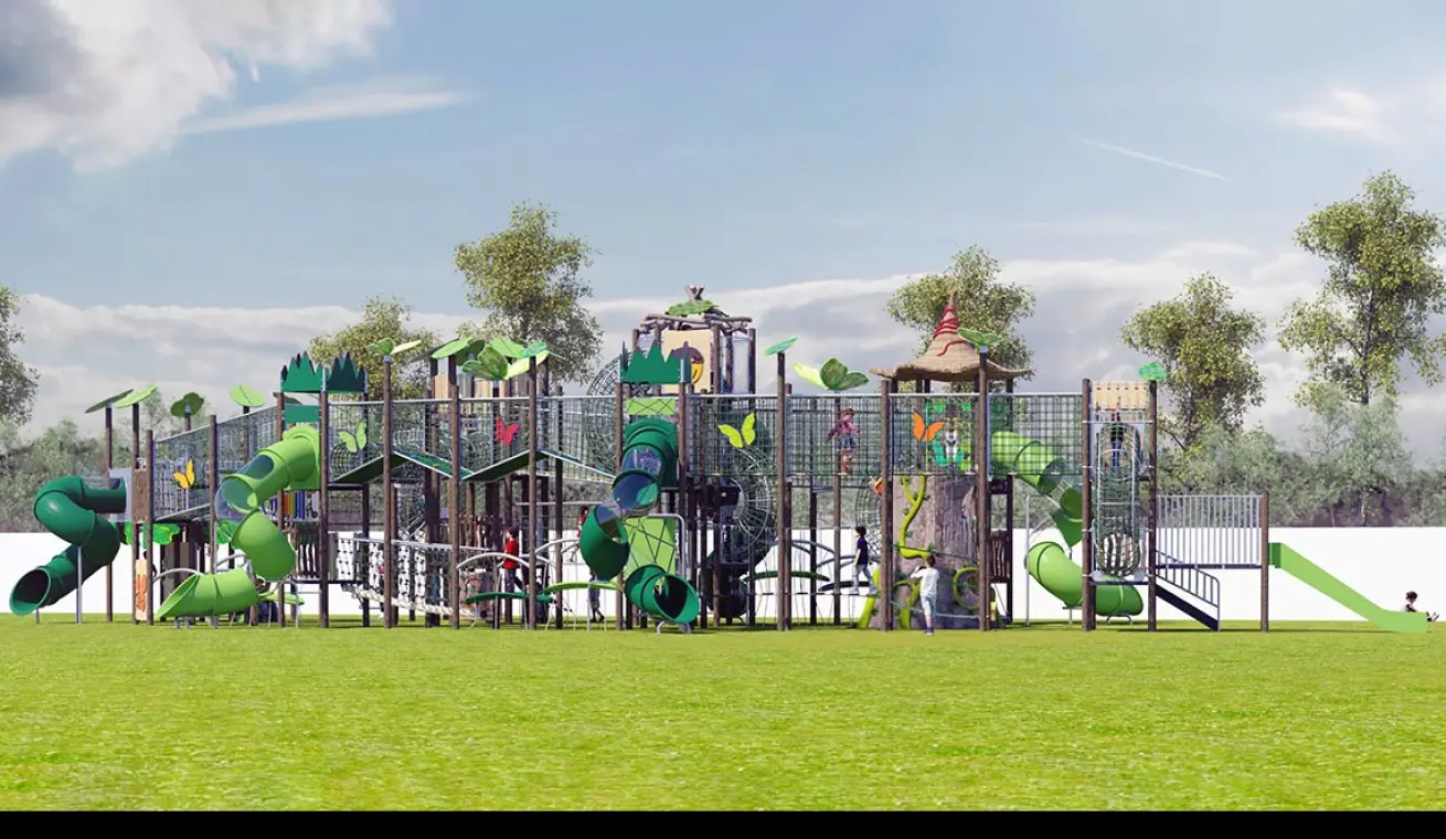 Jungle Crossing Themed Park Playground(large-sized)