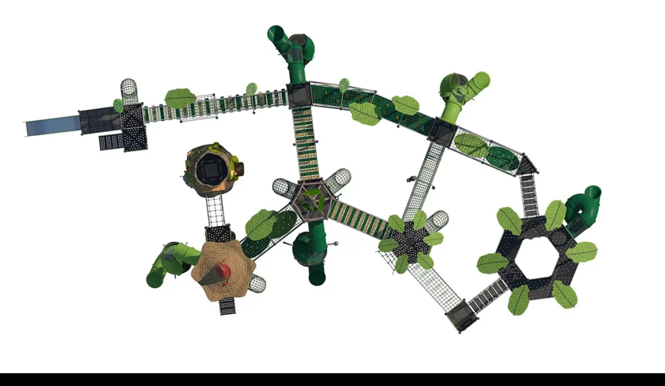 Jungle Crossing Themed Park Playground(large-sized)