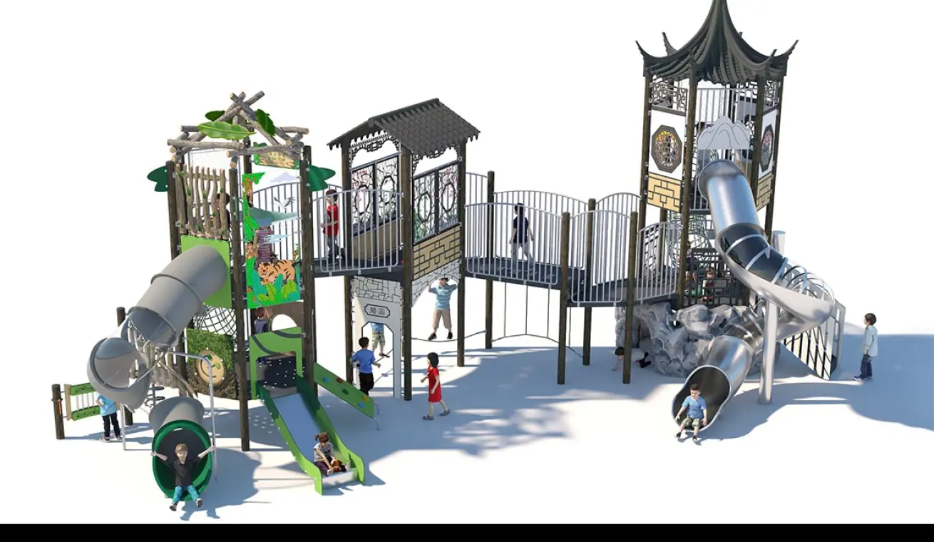 Oriental Landscape Garden Themed Playground