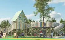 Amusement Tower Combined With Observation Deck