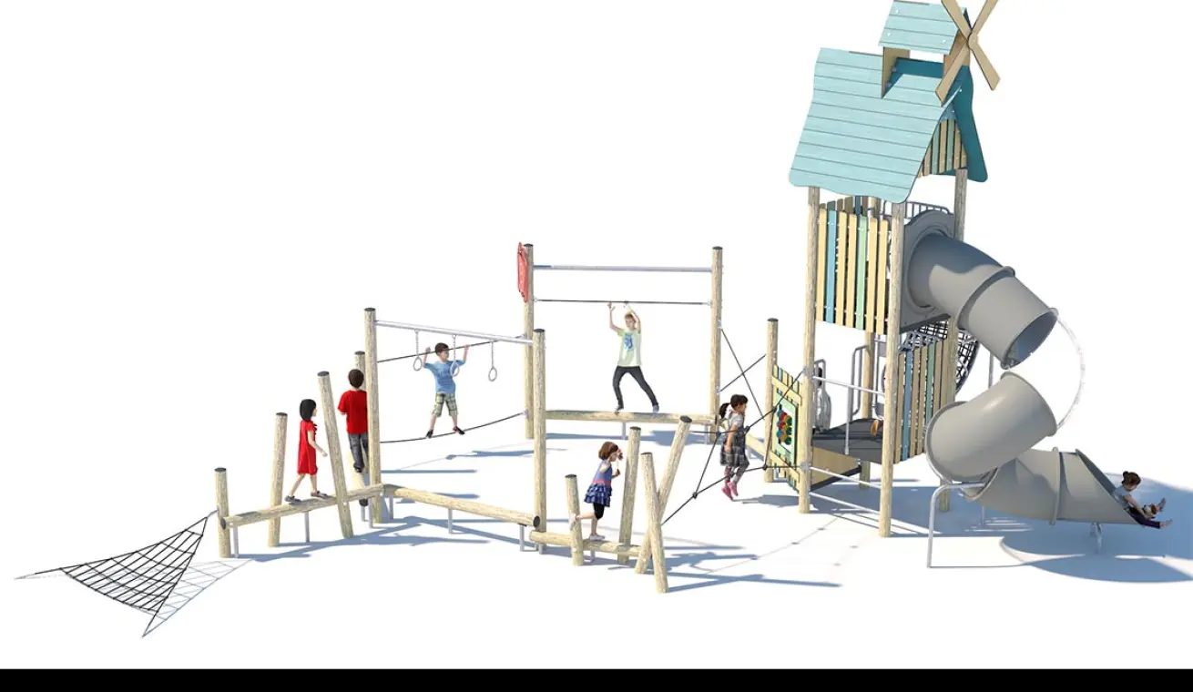 Windmill Themed Park Playground