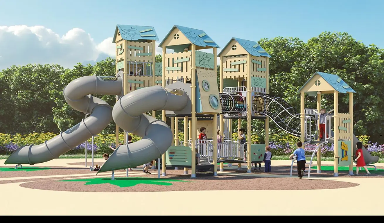 Custom Cherry Blossoms Playground