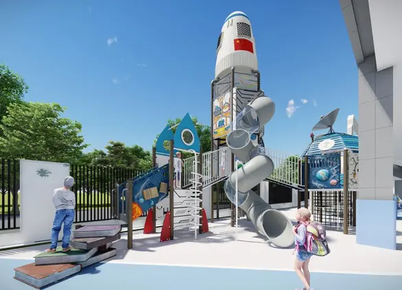 Customized Rocket Tower Playground