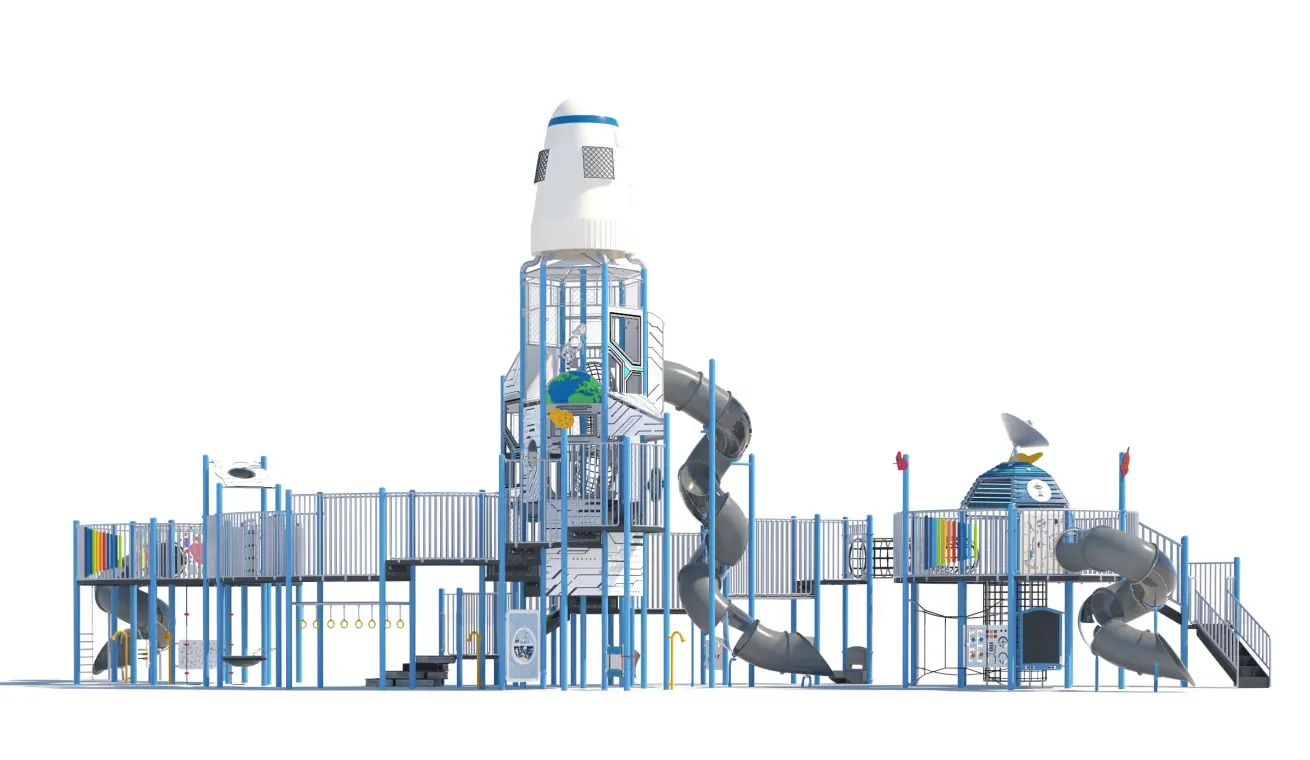 Customized Rocket Tower Playground