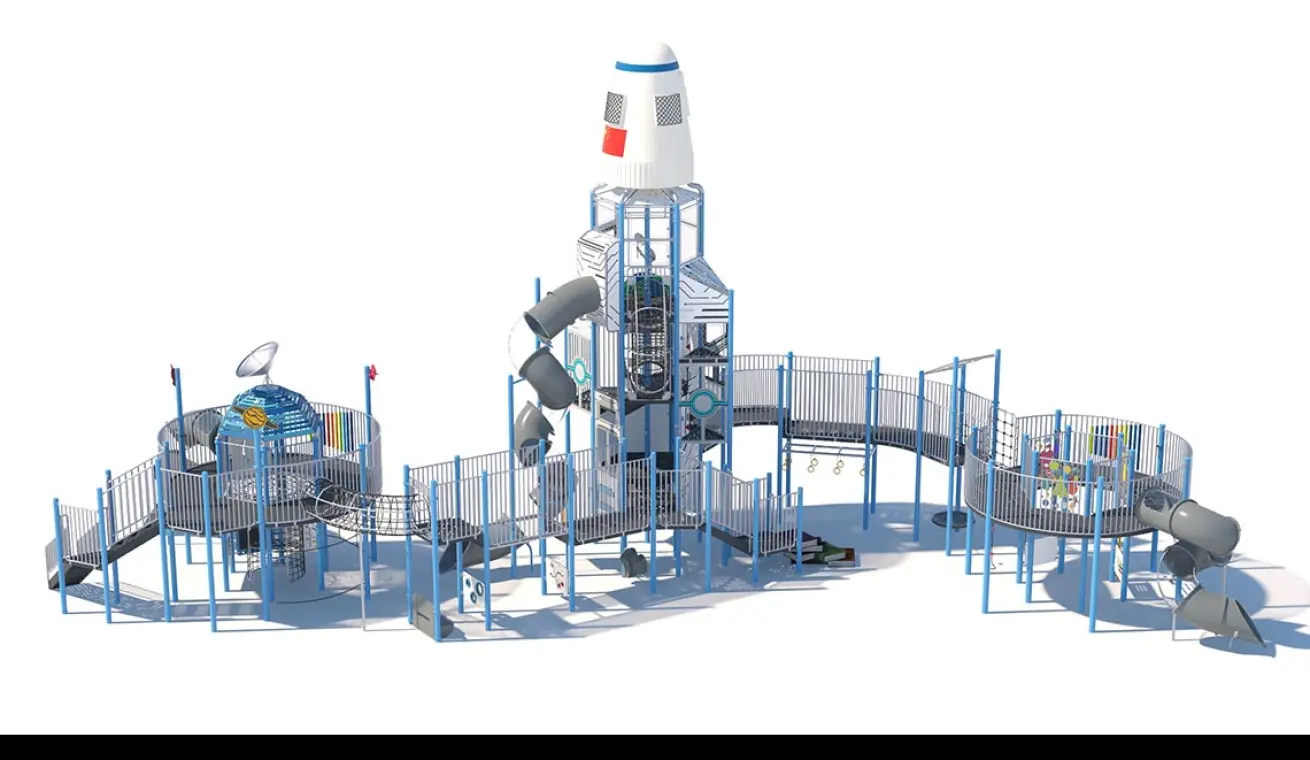 Customized Rocket Tower Playground