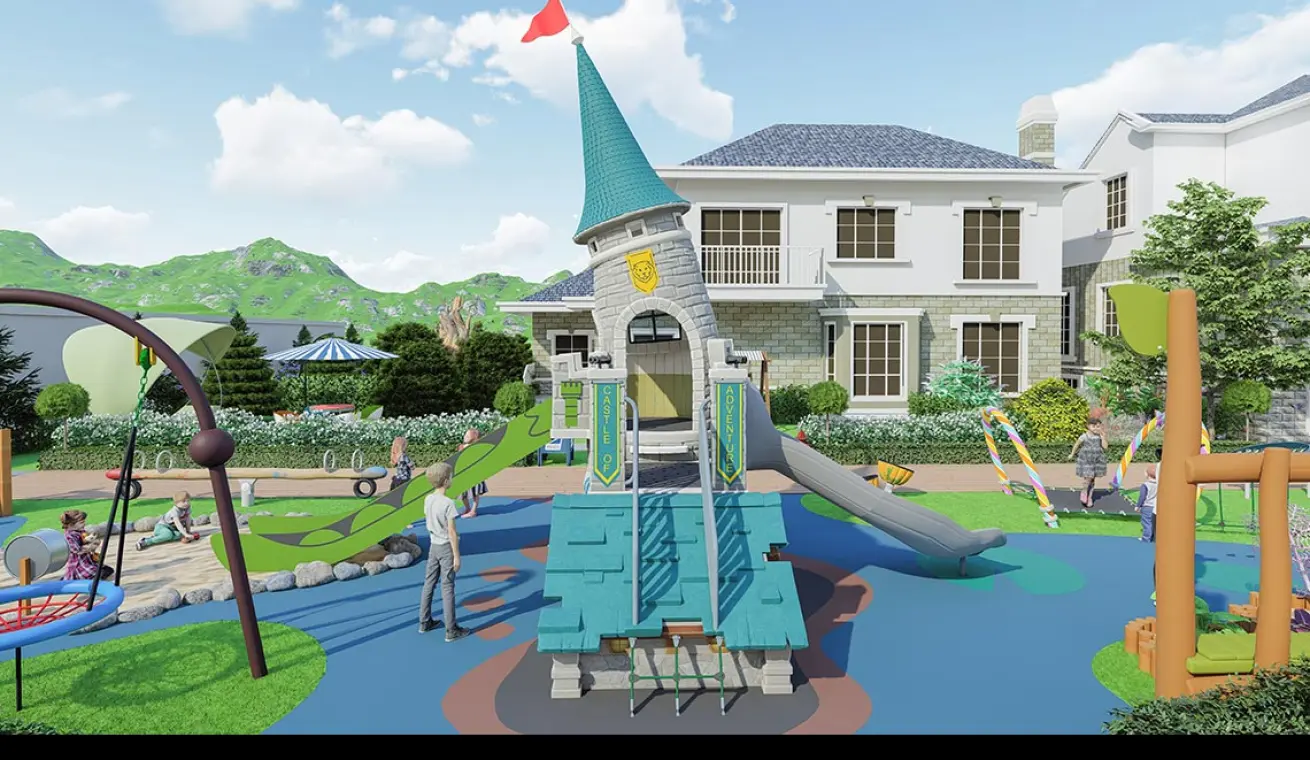Adventure Castle Playground For Outdoor Parks(small-sized)