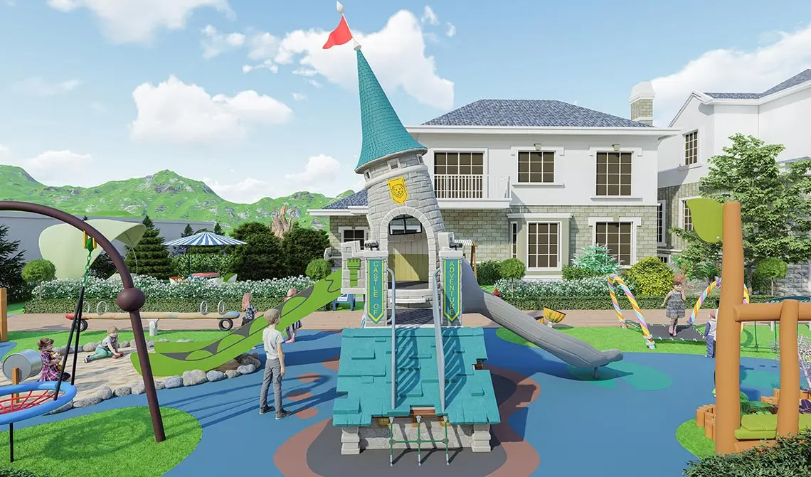 Adventure Castle Playground For Outdoor Parks(small-sized)