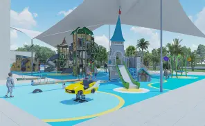 Adventure Castle Outdoor Playground with Musical Version