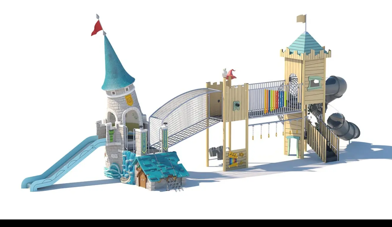Adventure Castle Outdoor Playground with Musical Version