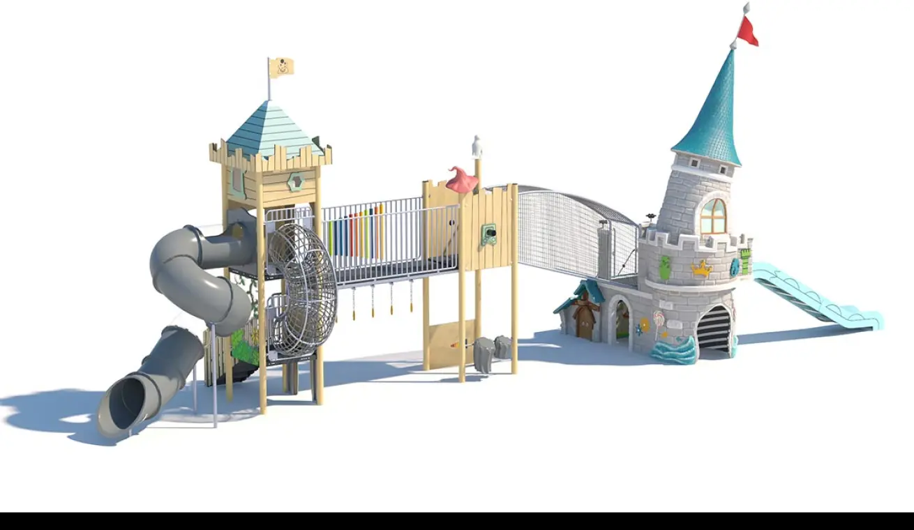 Adventure Castle Outdoor Playground with Musical Version