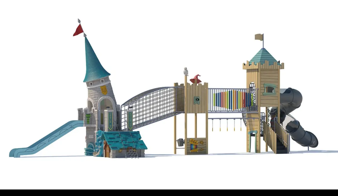 Adventure Castle Outdoor Playground with Musical Version