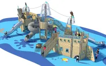 Pirate Ship Playground for Outdoor Parks
