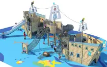 Pirate Ship Playground for Outdoor Parks
