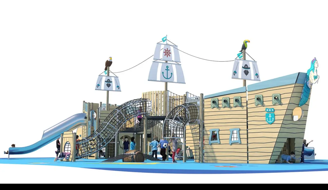 Pirate Ship Playground for Outdoor Parks