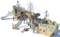 Pirate Ship Playground for Outdoor Parks