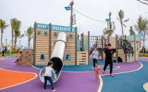 Pirate Ship Outdoor Playground With Slide