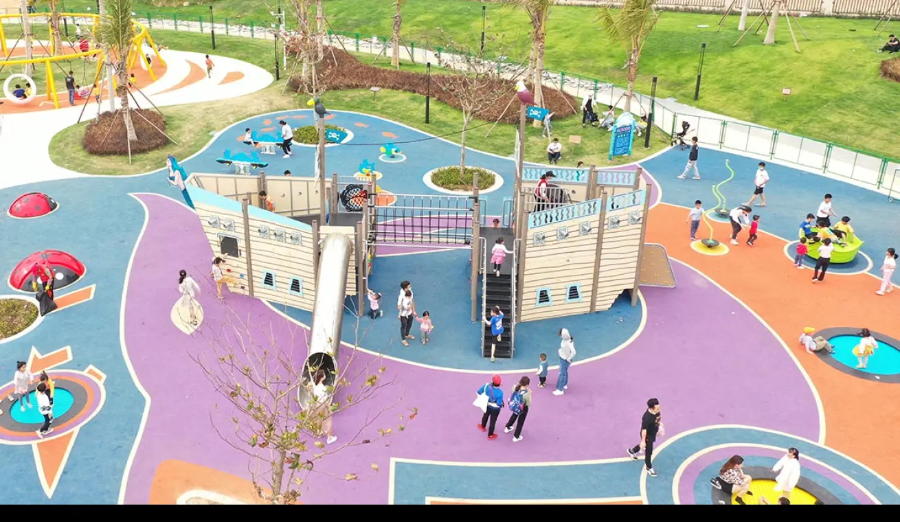 Pirate Ship Outdoor Playground With Slide