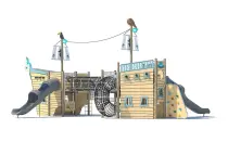 Synonymous Pirate Ship Outdoor Playground