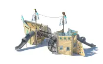 Synonymous Pirate Ship Outdoor Playground