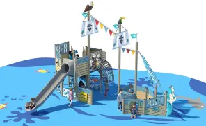 Custom Mini Pirate Ship Outdoor Playground