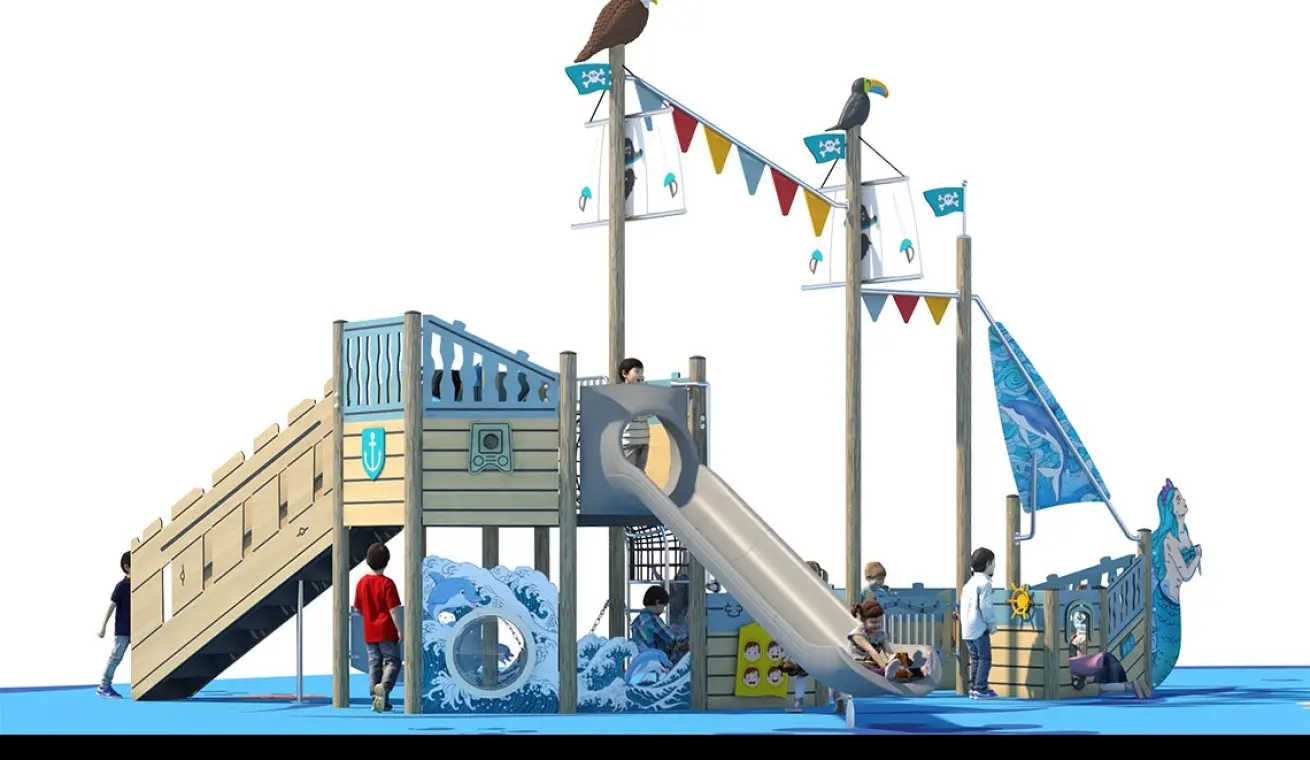 Custom Mini Pirate Ship Outdoor Playground