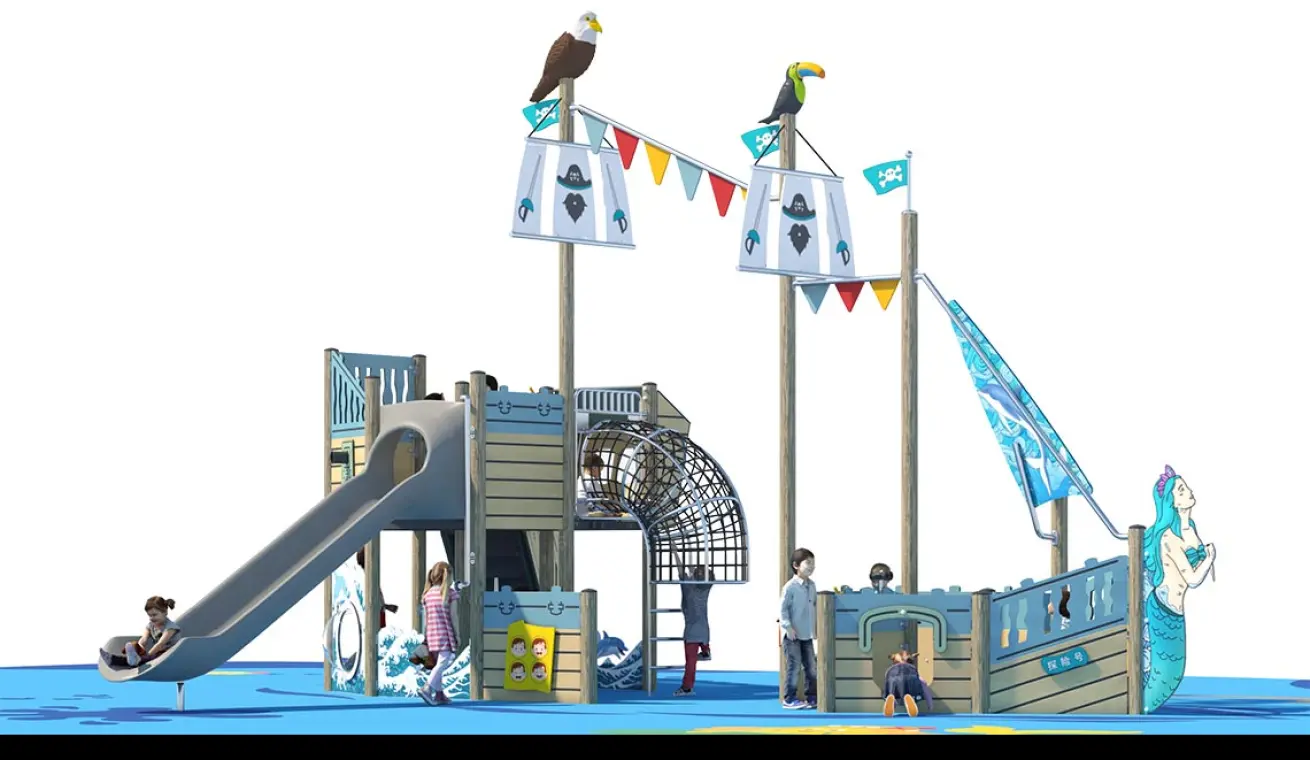 Custom Mini Pirate Ship Outdoor Playground