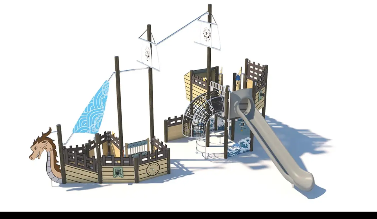Custom Mini Pirate Ship Outdoor Playground
