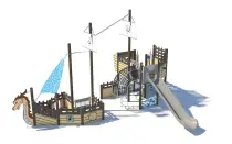 Custom Mini Pirate Ship Outdoor Playground