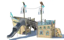 Adventure Pirate Ship Playground for Outdoor Parks