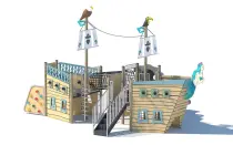 Adventure Pirate Ship Playground for Outdoor Parks