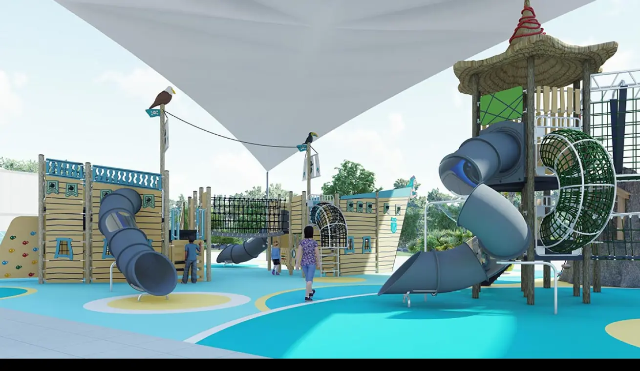 Pirate Ship Outdoor Playground With Mystery