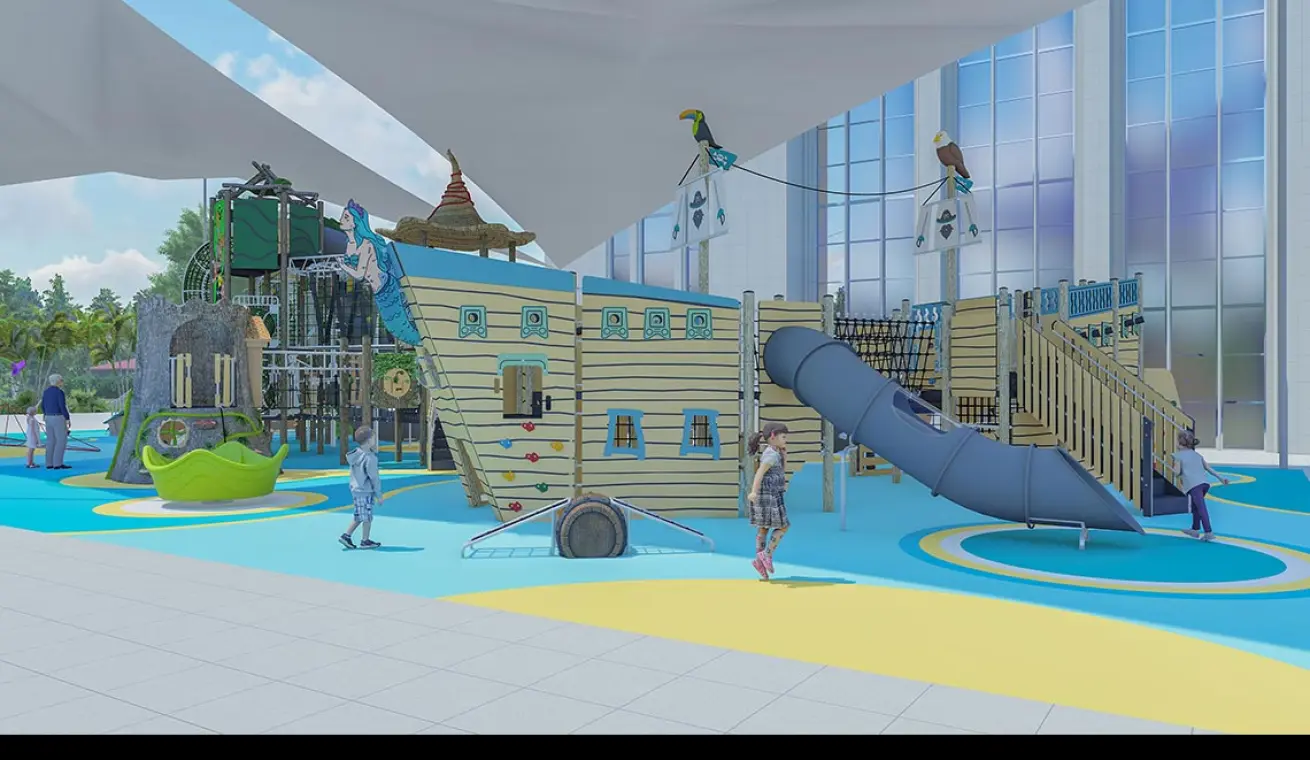 Pirate Ship Outdoor Playground With Mystery