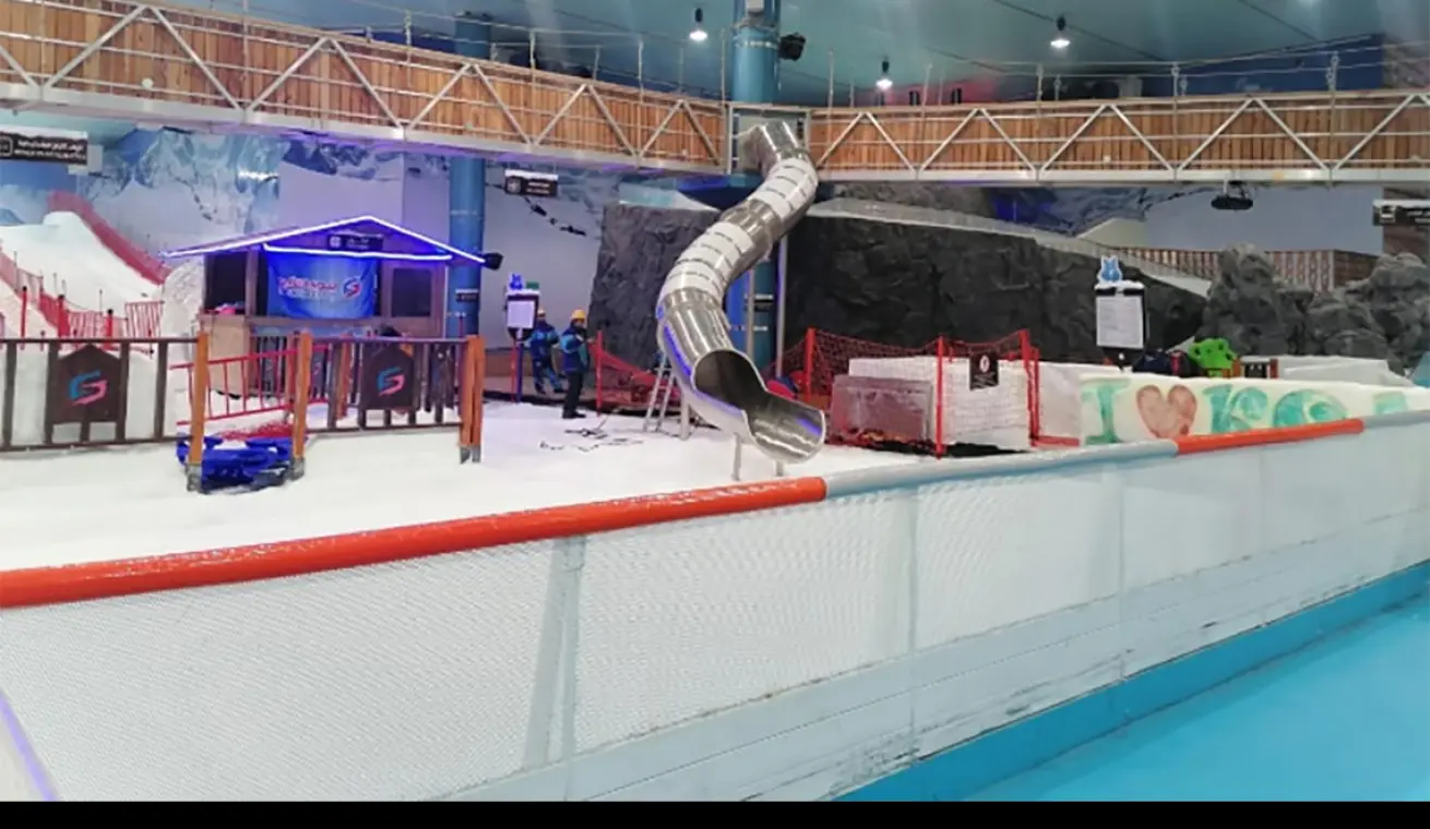 Custom Stainless Steel Slide For Snow World,Saudi Arabia