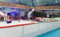 Custom Stainless Steel Slide For Snow World,Saudi Arabia