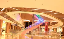Custom Stainless Steel Slide For Sky Rainbow Shopping Mall