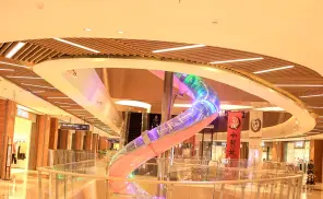 Custom Stainless Steel Slide For Sky Rainbow Shopping Mall
