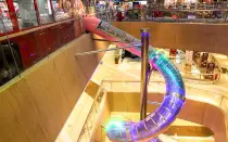 Custom Stainless Steel Slide For Sky Rainbow Shopping Mall