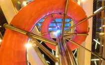 Custom Stainless Steel Slide For Sky Rainbow Shopping Mall