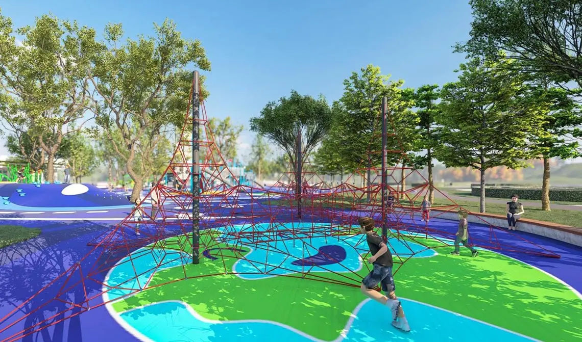 Combination Climbing Net For Outdoor Playground