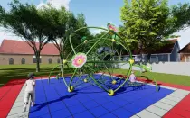 Lotus Pond Moonlight Climbing Net For Outdoor Playground