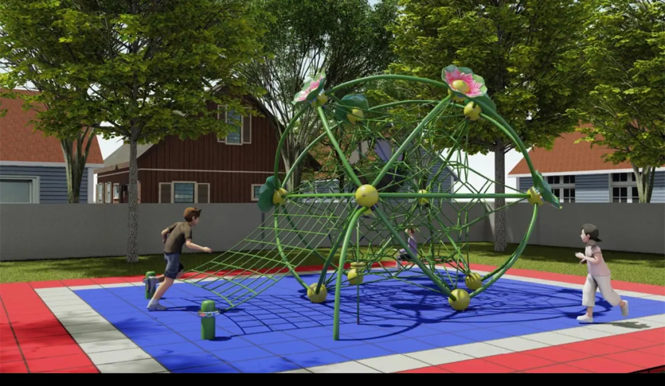 Lotus Pond Moonlight Climbing Net For Outdoor Playground