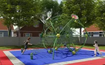 Lotus Pond Moonlight Climbing Net For Outdoor Playground