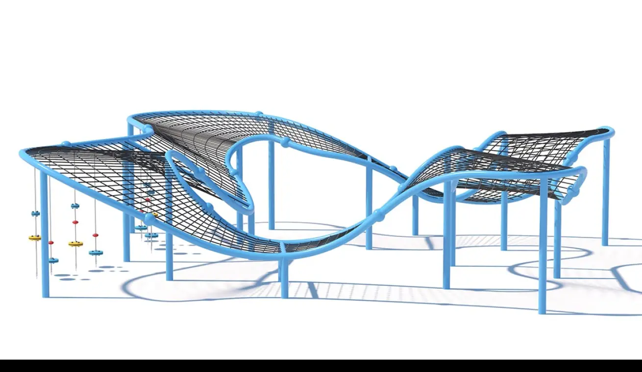 Ultra-Large Climbing Net For Outdoor Playground